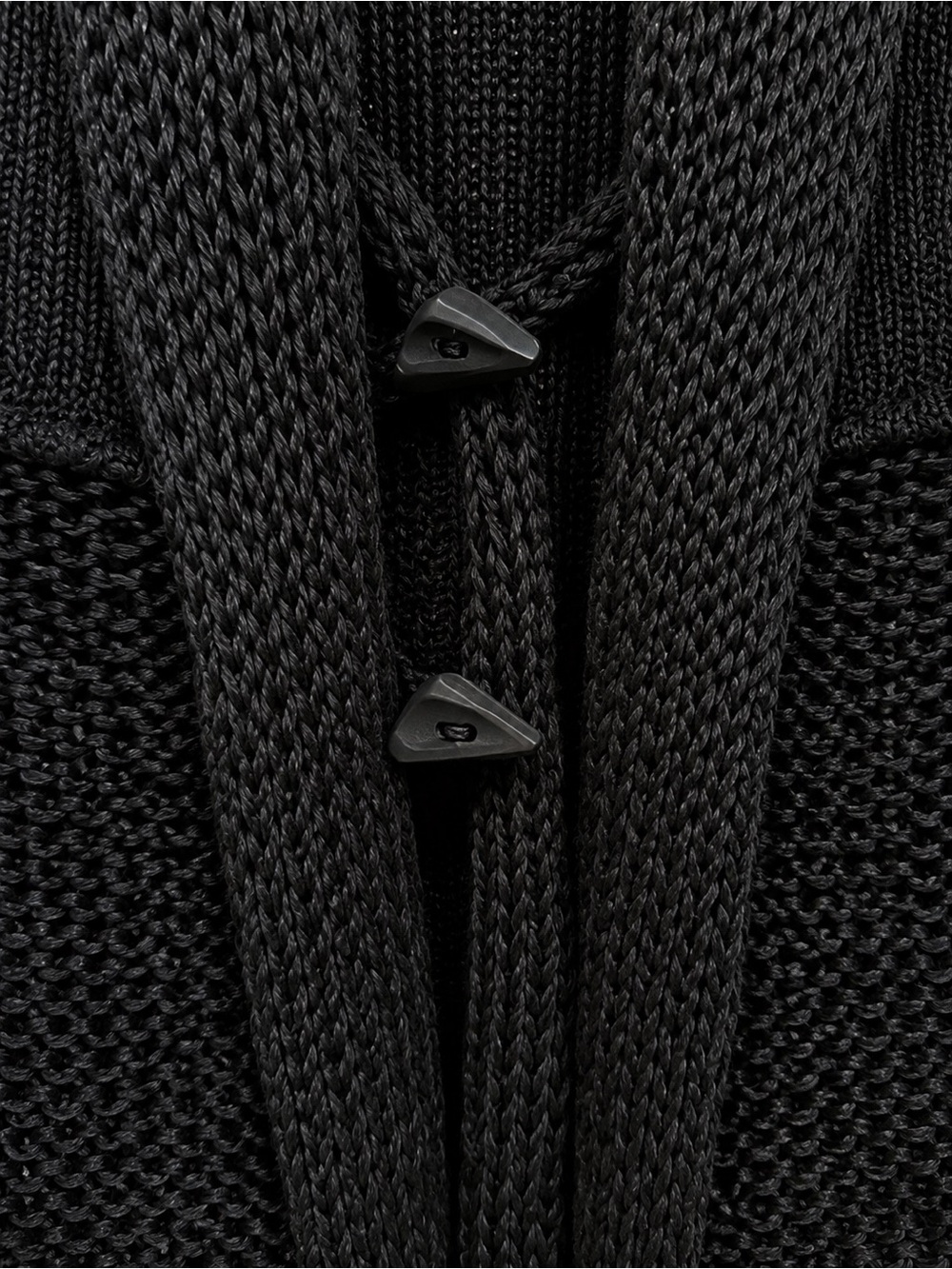 Zuza Bart XL Black 100% Linen Cardigan Asymmetrical Toggle Lagenlook Art to Wear - Picture 6 of 9
